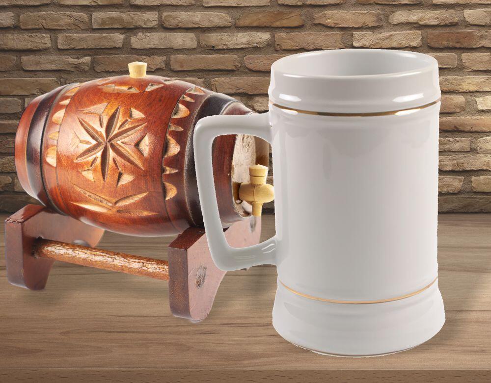 28 oz beer stein display