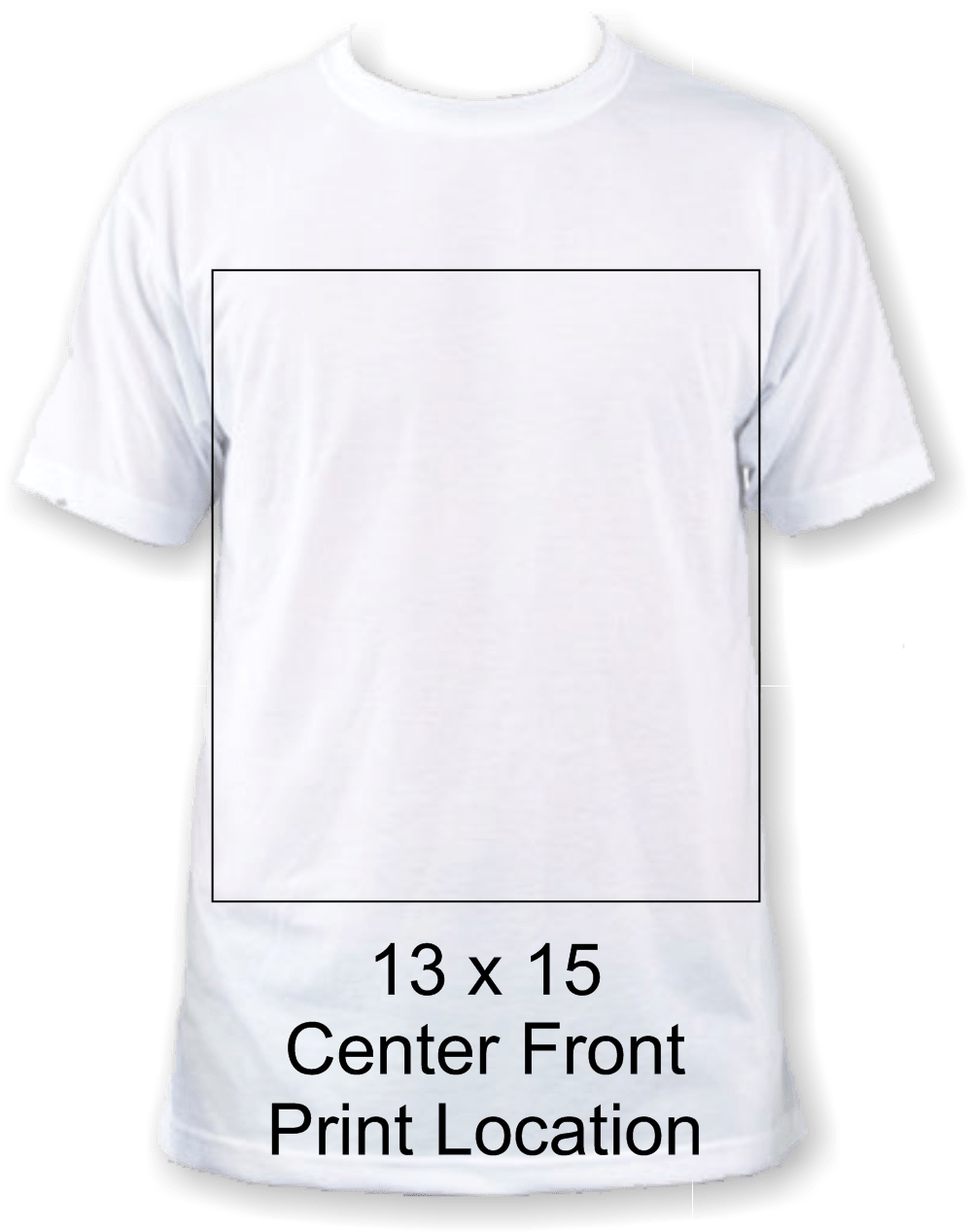 13 x 15 front print location