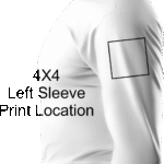 4x4 left long sleeve print area