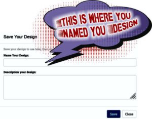 Enter design Name