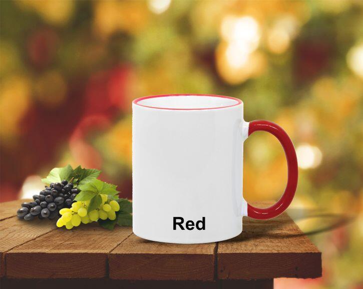 11oz Red Accent mug
