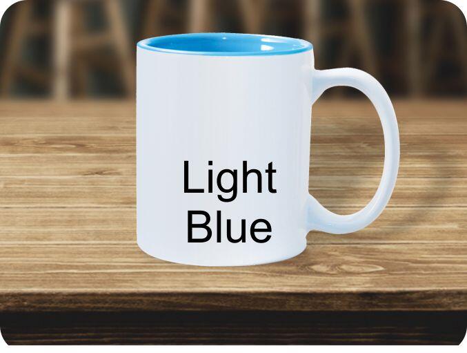 Light Blue inside 11oz mug