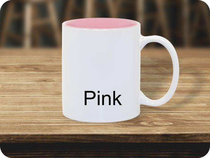 11oz pink inner coffee cup