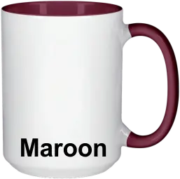 15 oz Maroon Blank mug