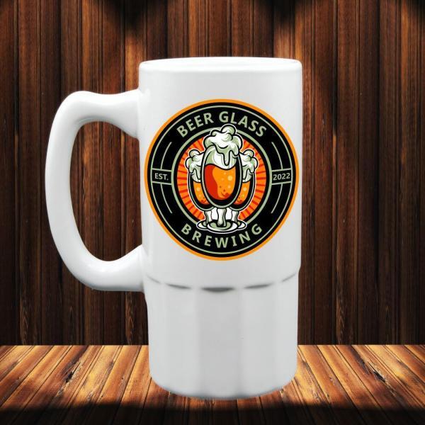 Logo Printed on Beer Mug