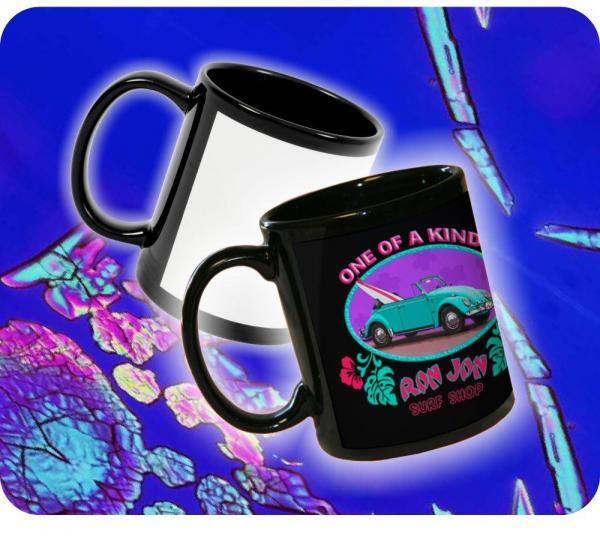 11 oz. Black Photo Mug - Image 4