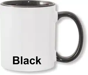 Black inner and handle 11oz mug