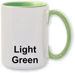 15 oz light green mug sample