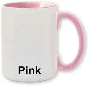 15 oz Pink trim stock mug