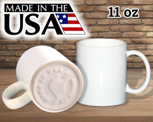 11oz Made in America coffee mug