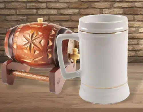 28 oz beer stein display