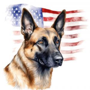 Patriotic Dog