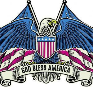 God Bless Eagle Shield