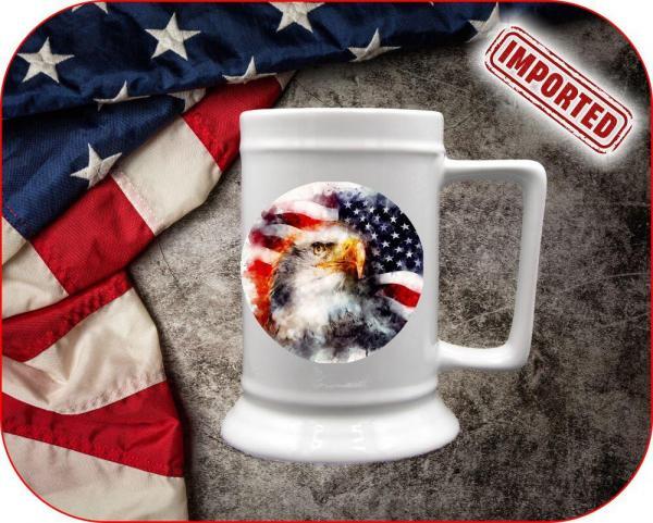 Watercolor Eagle USA Mug - Image 9