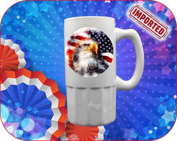 Watercolor Eagle USA Mug - Image 8