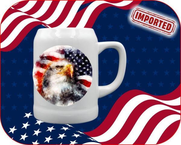 Watercolor Eagle USA Mug - Image 10