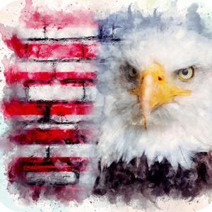 Watercolor Eagle USA Mug