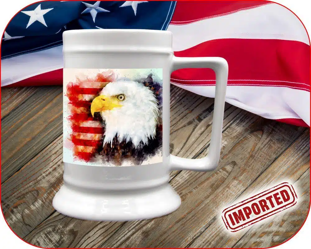 Watercolor Eagle USA Mug - Image 9