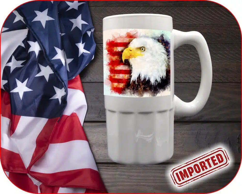 Watercolor Eagle USA Mug - Image 7