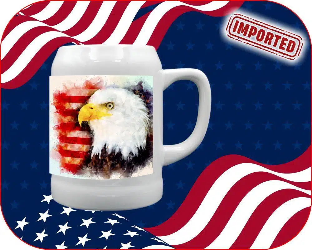 Watercolor Eagle USA Mug - Image 10