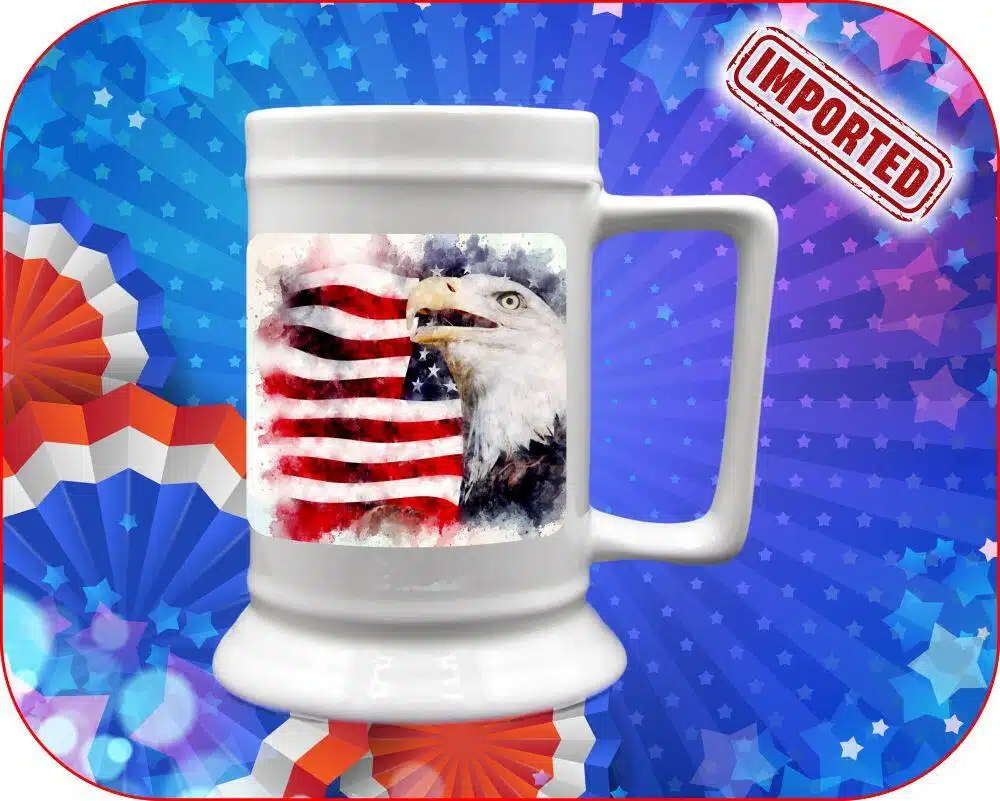 Watercolor Eagle USA Mug - Image 9