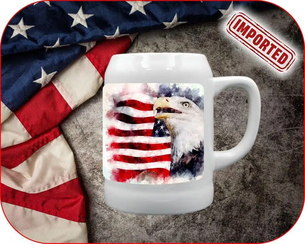 Watercolor Eagle USA Mug - Image 10