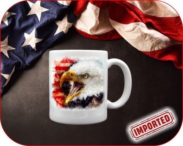 Watercolor Eagle USA Mug - Image 3