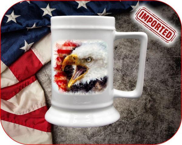 Watercolor Eagle USA Mug - Image 8