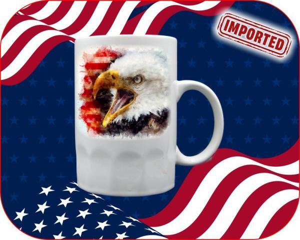 Watercolor Eagle USA Mug - Image 7