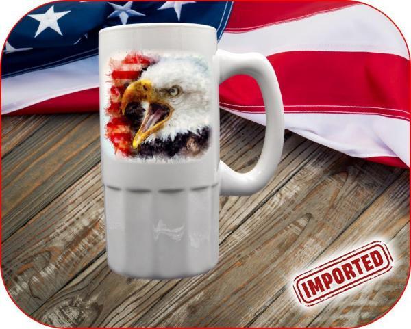 Watercolor Eagle USA Mug - Image 9