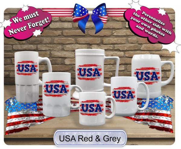 USA Red & Grey - Image 2