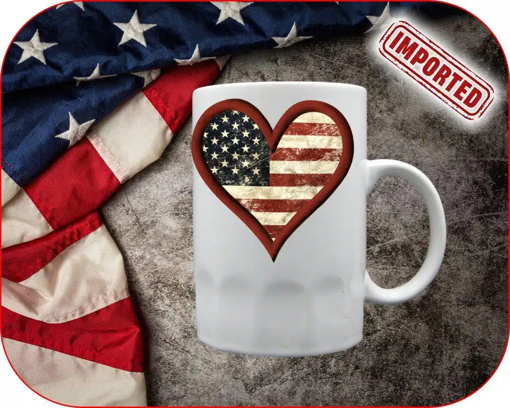 Vintage Heart Flag - Image 8