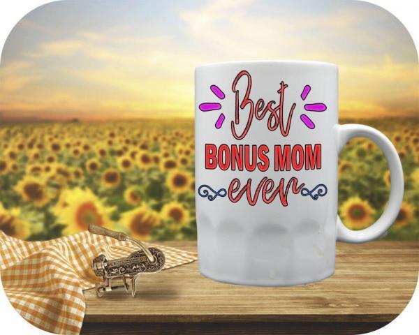 Best BONUS MOM Ever on 16oz Root Beer mug