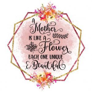 "Like a Flower" display print