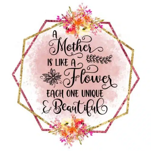 "Like a Flower" display print