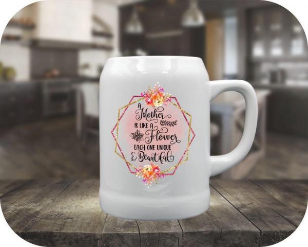 Like a Flower printed 22oz Tankard