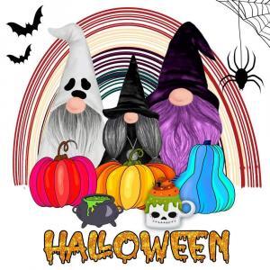 Gnomes Welcome Halloween