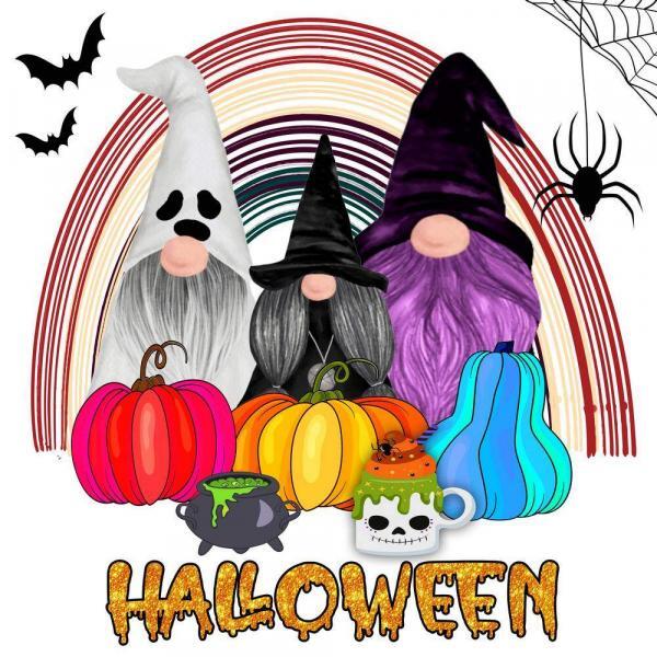 Gnomes Welcome Halloween