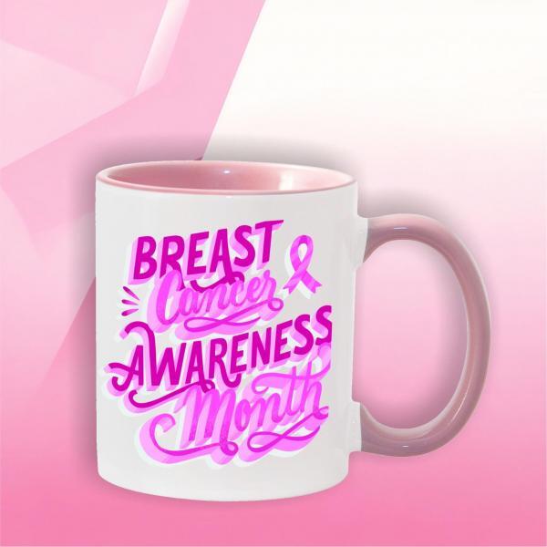 Pink 11oz cup for Breast Cancer Awareness