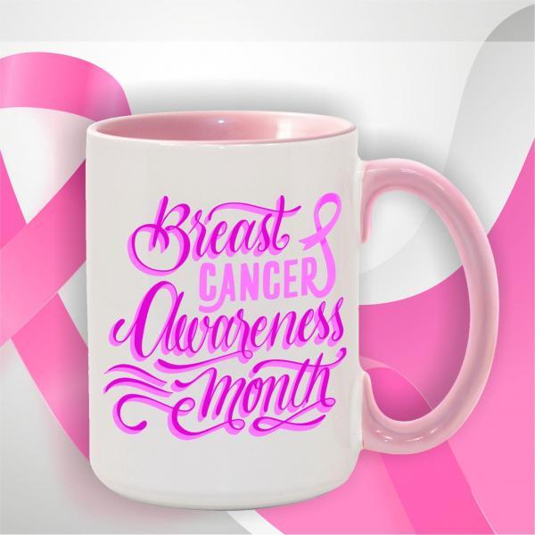 15oz Breast cancer Awareness Month