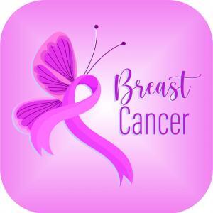 breast cancer ribbon butterfly image