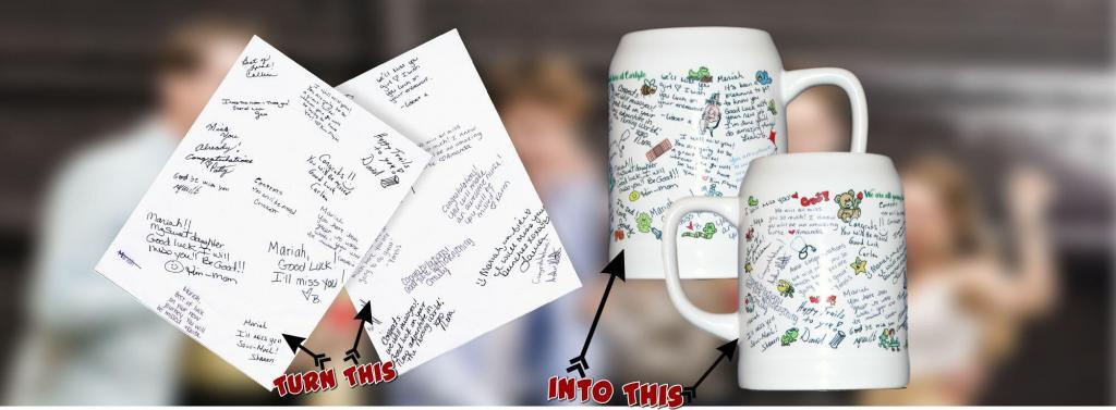 Farewell gift signature mug