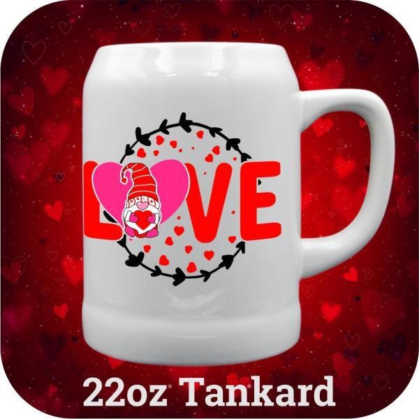 22oz Love tankard personalized