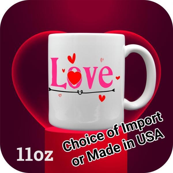 11oz Love Coffee cup