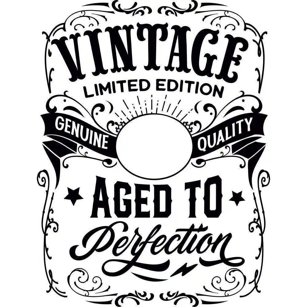 Vintage fill in the blank