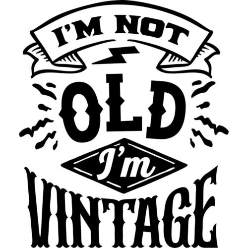 I'm not old, I'm vintage humor