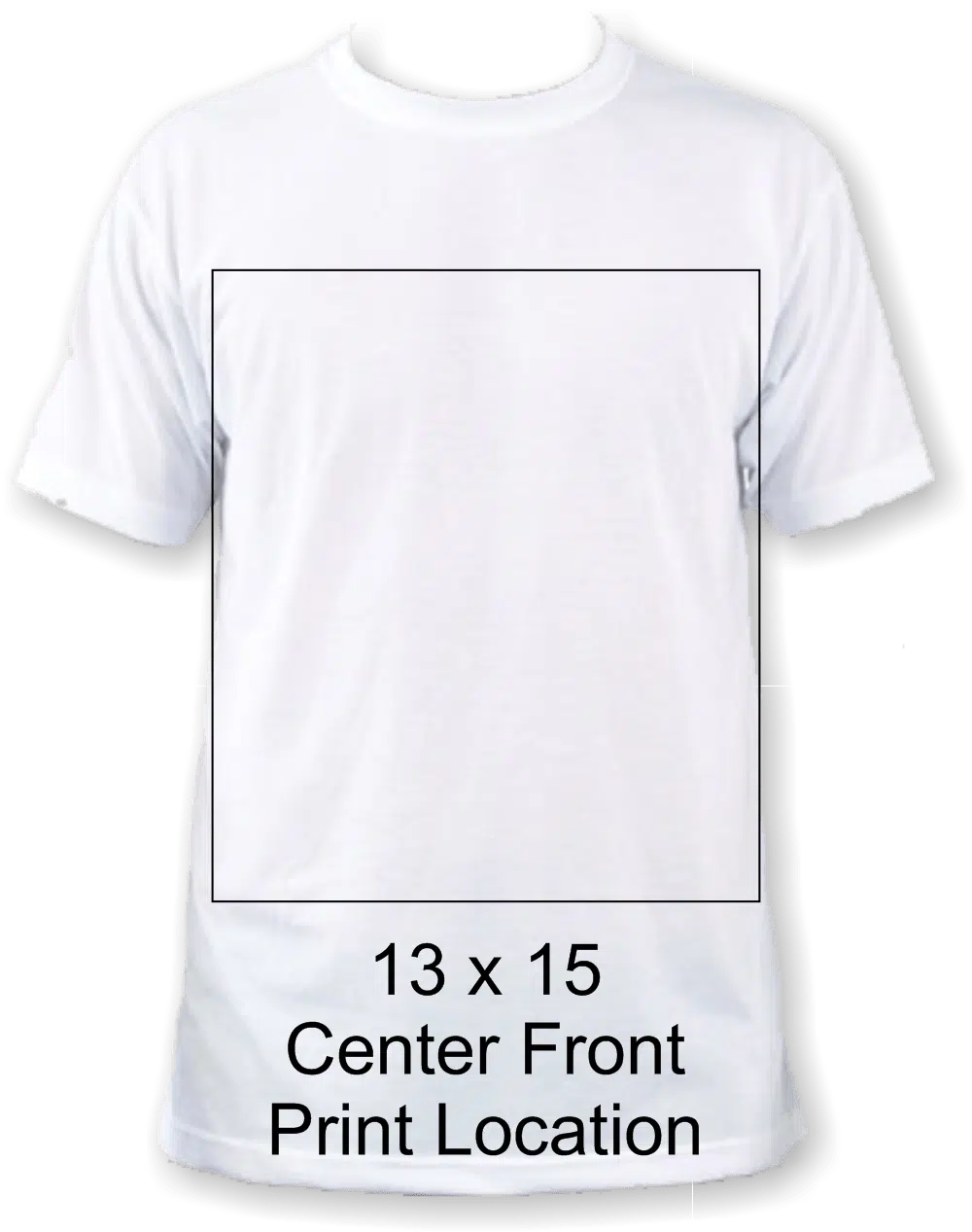 13 x 15 front print location