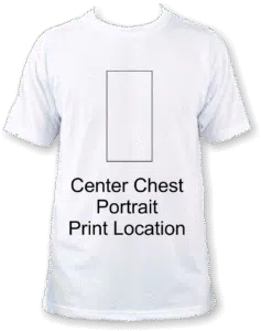 4x8 portrait shirt print location