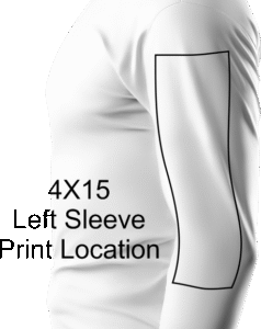 4x15 left long sleeve print area