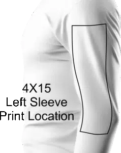 4x15 left long sleeve print area